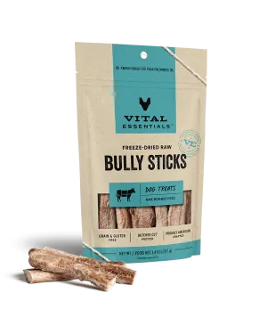 Vital Essentials Freeze-Dried Treats Bully Stick Dog Treats - 5 Pack