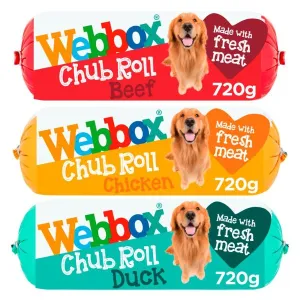 Webbox Chub Roll Wet Adult Dog Food 720g