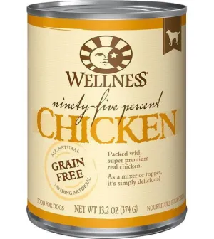 Wellness 95% Grain Free Chicken Mixer & Topper Wet Dog Food