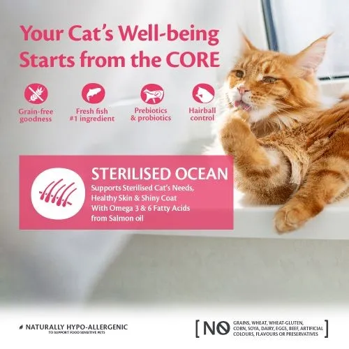 Wellness Core Dry Adult Cat Food Sterilised Ocean 4kg