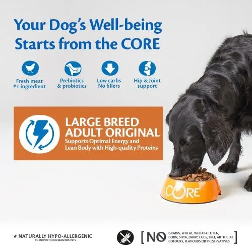 Wellness CORE Large Breed Chicken Grain Free Dry Adult Dog Food 10kg