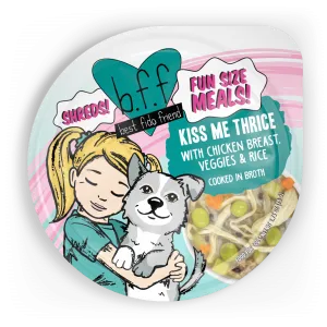 Weruva Bff Fun Size Meals Kiss Me Thrice 2.75-oz. Cups Case of 12