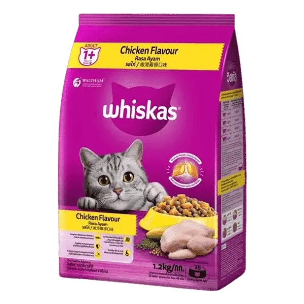 WHISKAS CHICKEN FLAVOUR 1.2KG