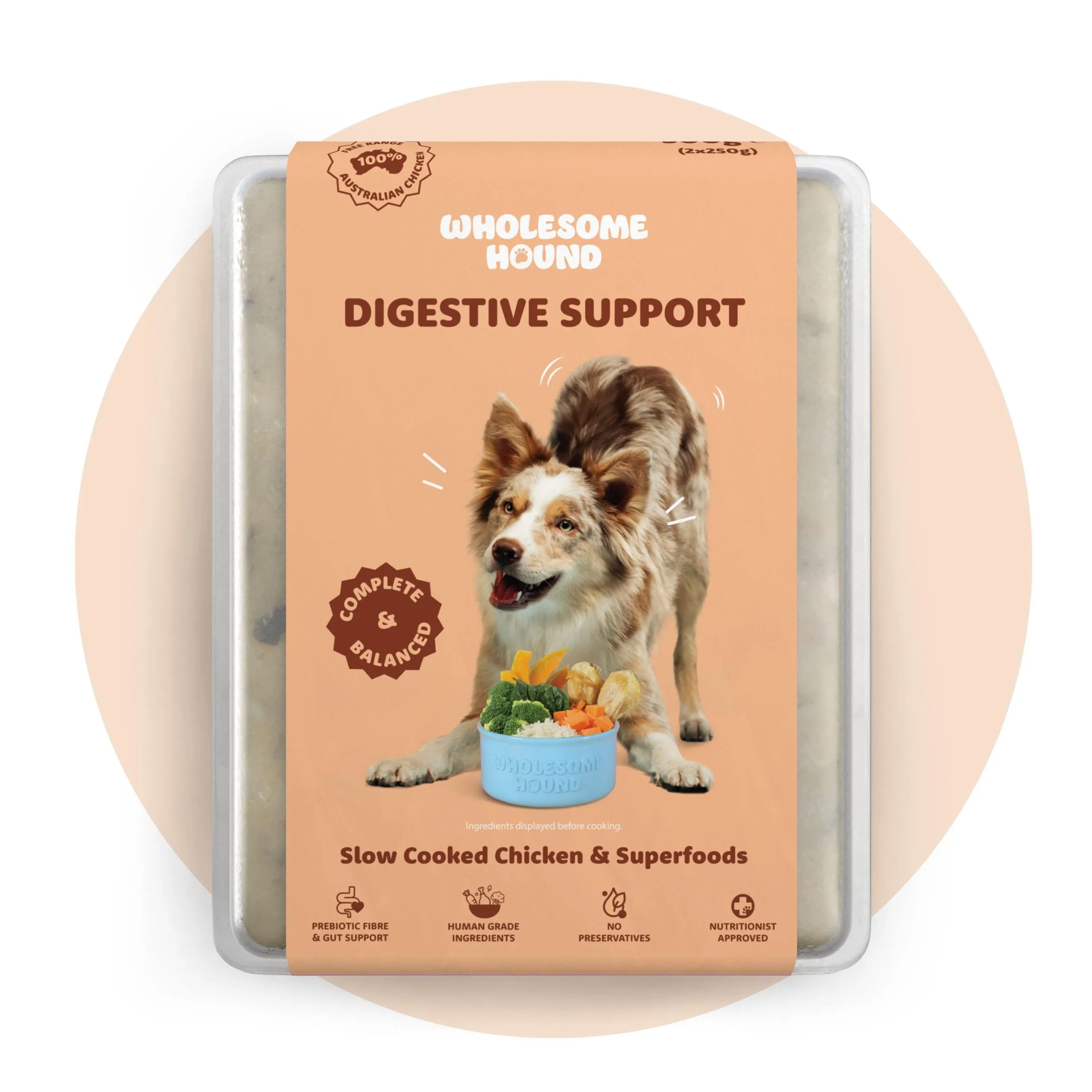 Wholesome Hound Slow Cooked Chicken & Superfoods Digestive Health Dog Food