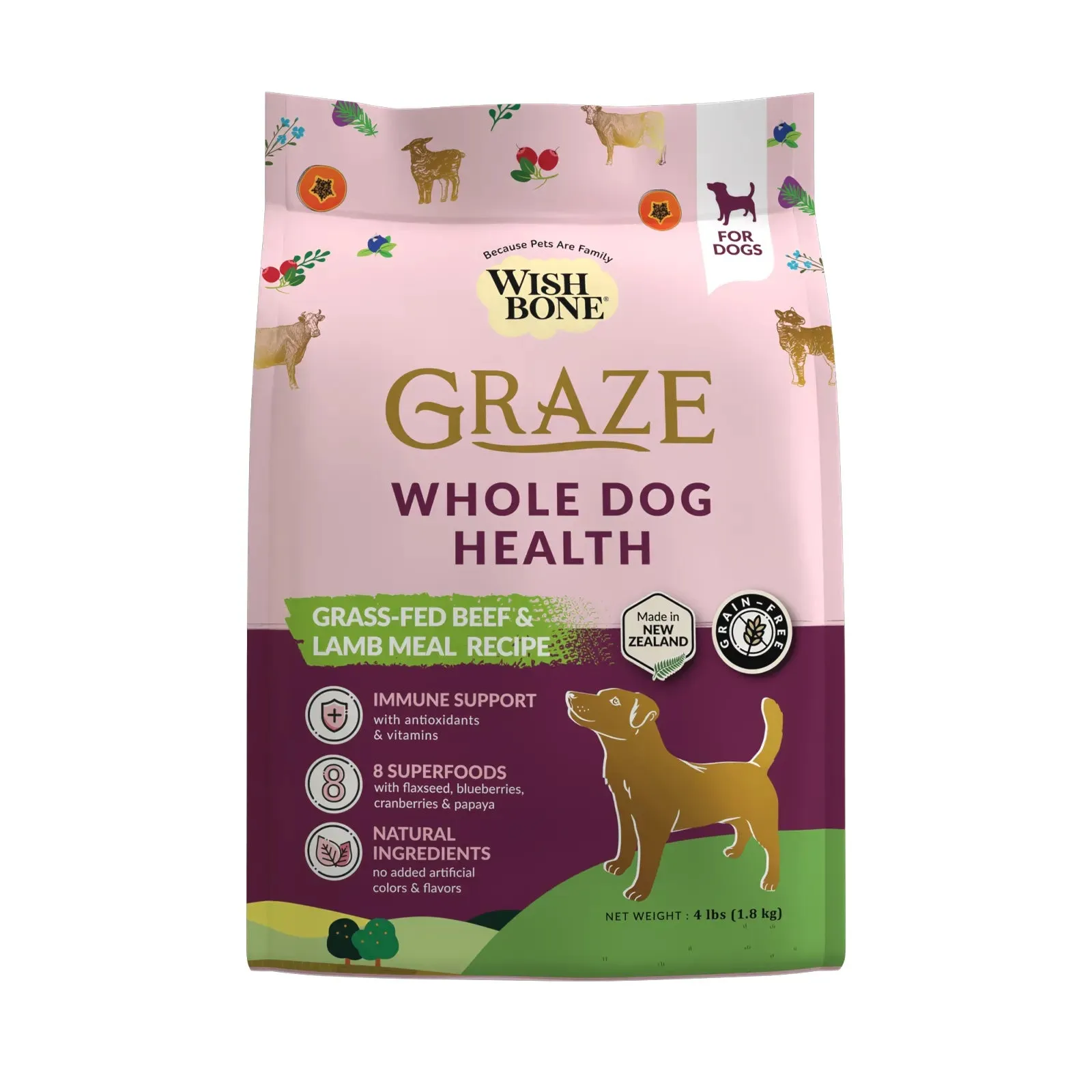 Wishbone - Graze - New Zealand Beef and Lamb Dry Dog Food