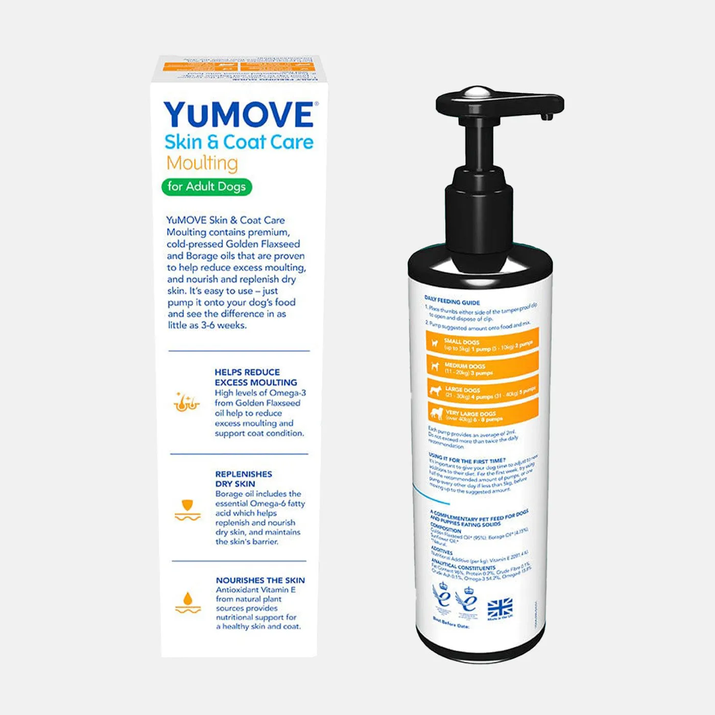 YuMOVE Skin & Coat Care Moulting for Adult Dogs 500ml