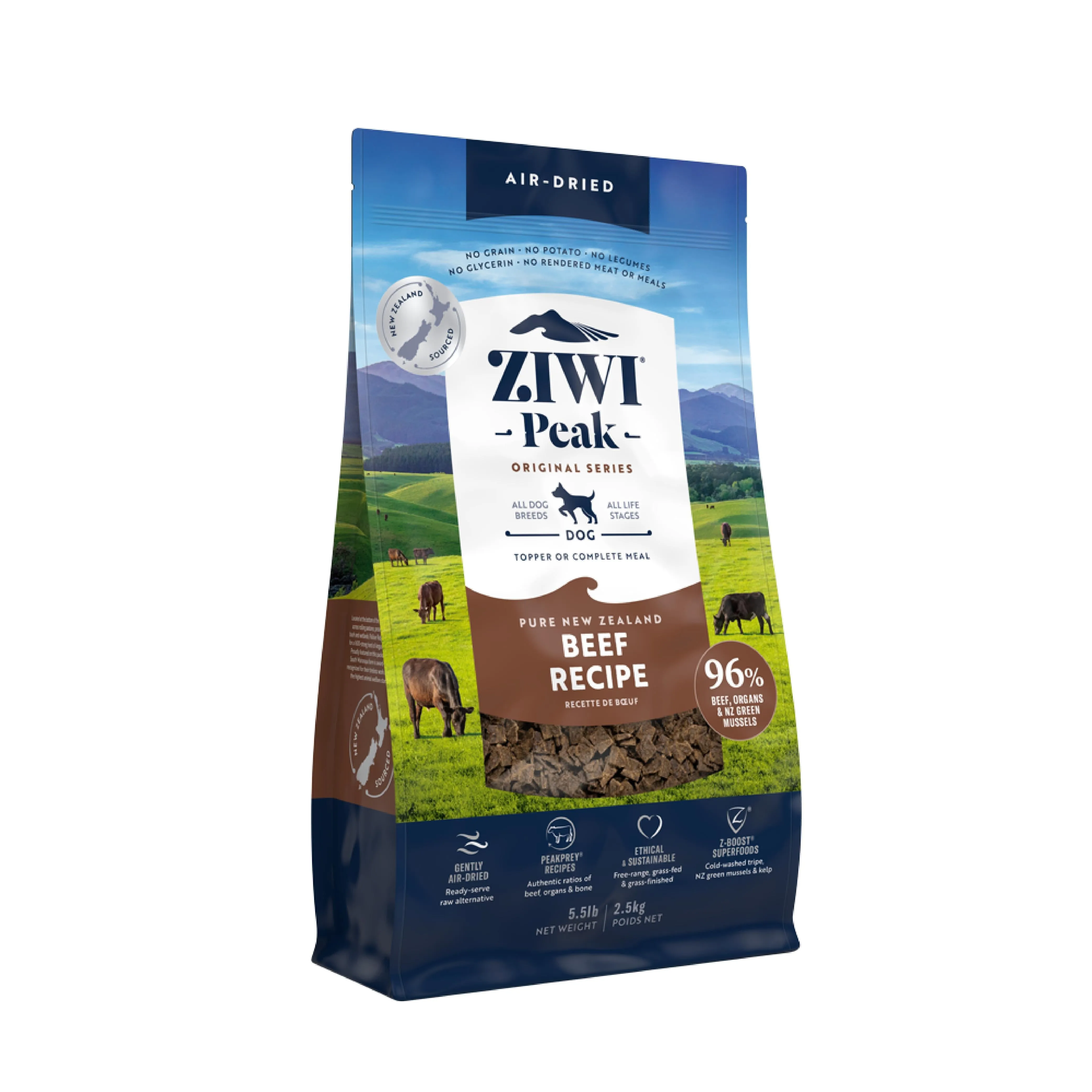 ZIWI Peak Air Dried Beef Recipe Dog Food 2.5kg